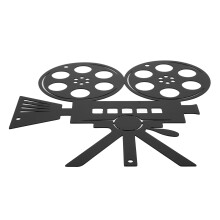 Nástěnná cedule s filmovým páskem, železná, retro dekorace do kina, 1 ks