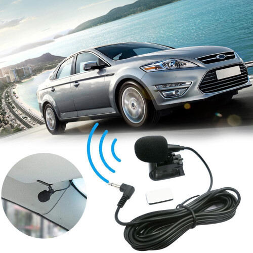 Mini Wired 3.5mm Car Audio Microphone External Bluetooth MicrophoneUS EUK 1