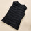 Schwarze, gesteppte, ärmellose Damen-Pufferjacke, Größe M 5