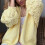 Damenpullover, einfarbig, modisch, mit Cut-Outs, Patchwork, langärmelig, lässig, Strickoberteil, Cardigan, Pullover für Damen (Gelb, XL) 4