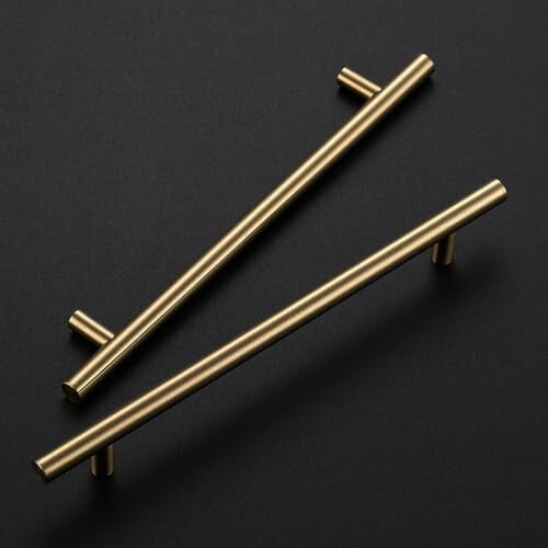 Mânere de dulap din bronz șampanie, pachet de 5, 192 mm CC 1