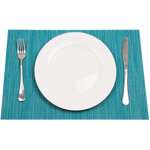 Set de 6 sets de table en PVC tissé, 45 x 30 cm 2