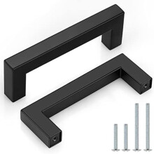 Uchwyty do szafek w kolorze szczotkowanego niklu, zestaw 30 sztuk, rozstaw otworów 128 mm,