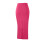 Gonna lunga svasata rosa acceso da donna con risvolto 3