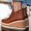 Γυναικεία slip-on ψηλοτάκουνα sneakers με κρυφό τακούνι και πλατφόρμα, μποτάκια μέχρι 4