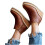 Γυναικεία slip-on ψηλοτάκουνα sneakers με κρυφό τακούνι και πλατφόρμα, μποτάκια μέχρι 2