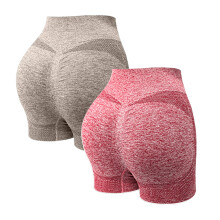 Conjunto esportivo feminino de duas peças: calça de ioga e shorts de ginástica de cintura alta, respiráveis e de secagem rápida, confortáveis