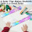 Righello flessibile in plastica da 30 cm, infrangibile e pieghevole 7