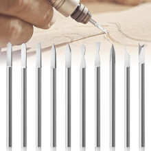 10PCS Wood Carving Tools for Rotary Tool, 1/8In Shank Woodworking Tools Rotary Tool Bits Compatible for Carving Drilling