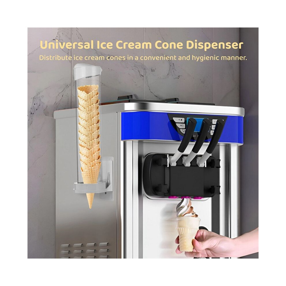 Ice Cone Dispenser Waffle Cone Holder Plastic Waffle Cone Storage Tube With Magnetic Plate Adhesive Plate Cream 6033556426783