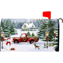 Magnetische Weihnachtsbriefkastenabdeckung, 21 x 25,5 Zoll, Schneemann-Design