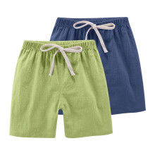 Conjunto de shorts esportivos de verão AVTOIFY para meninas, 2 peças, com cordão – Azul claro, compatível com crianças e bebês.