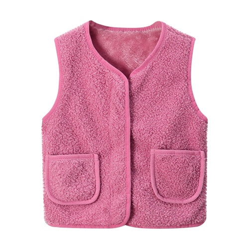 Παιδικό γιλέκο Sherpa Fleece με τσέπες, ζεστό αμάνικο παλτό για 12 μήνες-12 ετών, αγόρια, 1