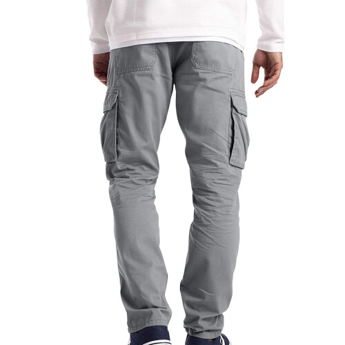 UTTOASFAY Μοντέρνο Ανδρικό Παντελόνι Cargo Casual Μονόχρωμο με Χαλαρές Αθλητικές Τσέπες 1