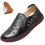 Γυναικεία Δερμάτινα Casual Loafers με κοψίματα, φλατ slip-on παπούτσια, χειροποίητη ραφή, 1
