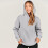 Damen Herbstoberteile, Langarm-Kapuzenpullover, einfarbig, locker geschnitten, lässig, Basic-Hoodie, Grau 5