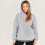 Damen Herbstoberteile, Langarm-Kapuzenpullover, einfarbig, locker geschnitten, lässig, Basic-Hoodie, Grau 6