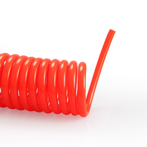 Air Compressor Hose with Red PU Spring Spiral 1 Pack 1