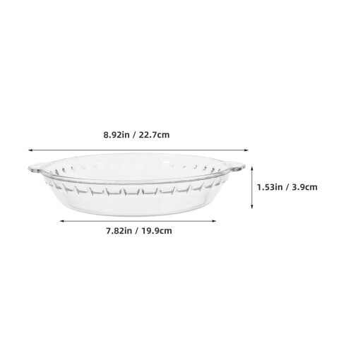 Transparente Glas-Kuchenform mit Deckel (1 Stück) 1