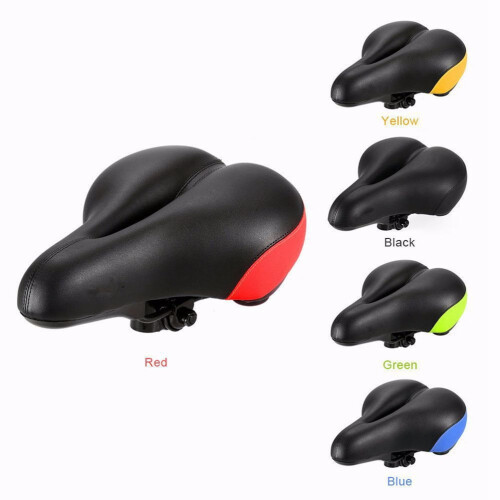 Comfort Bike Saddle with Memory Foam and Taillight 1 Pack
