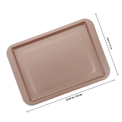Nonstick bageplade i kulstofstål Rose Gold 33x23cm 1