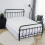 White Queen Bed Skirt with 14" Drop and Platform 5