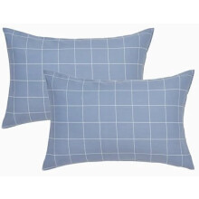 Taies d'oreiller rayées 100 % coton, paquet de 2, format Queen