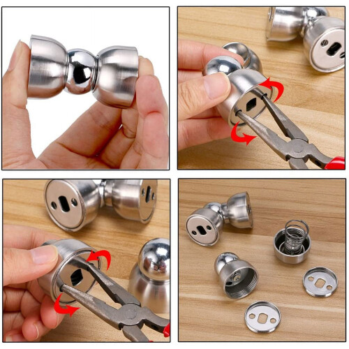Magnetischer Türstopper-Set – Mini-Türstopper aus Edelstahl 1