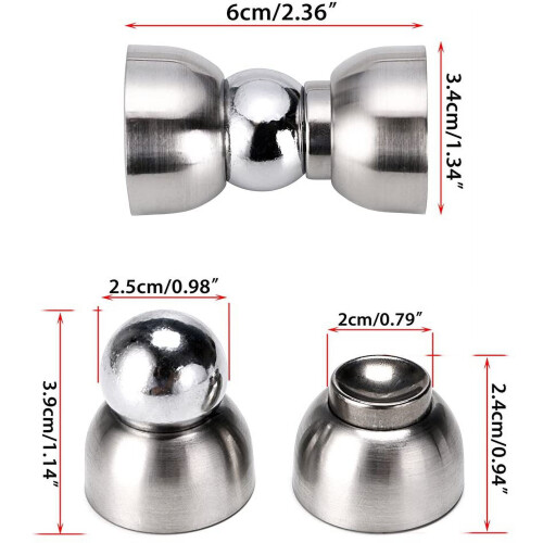 Magnetischer Türstopper-Set – Mini-Türstopper aus Edelstahl 2