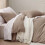 Khaki dekbedovertrekset voor queensize bed, 3-delig 3