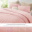 Ensemble de couette en flanelle à rayures pour lit simple 3