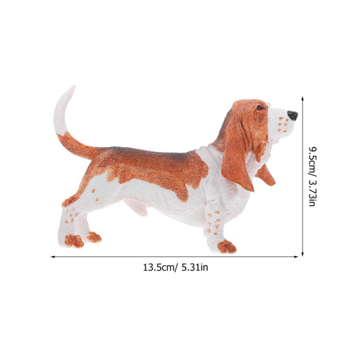 Φιγούρα Basset Hound από πλαστικό για διακόσμηση σπιτιού 1