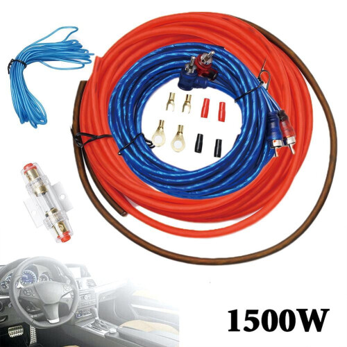 Kit di cablaggio per installazione automatica 1X1500W Subwoofer Audio E5X9 2