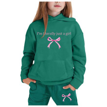 Ediodpoh Kids Hoodie & Broek Set, Trainingspak met lange mouwen, effen kleur, voor jongens en meisjes, donkergroen, 6-7 jaar, geschikt voor
