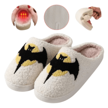 Pantoufles chauve-souris mignonnes pour Halloween, pour filles, femmes, copines et hommes. Douces et confortables, elles sont parfaites pour