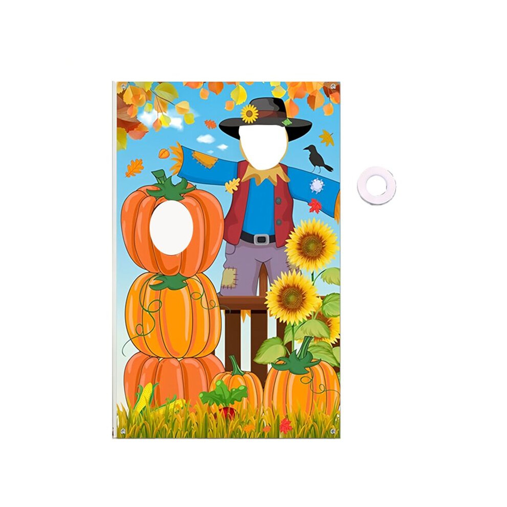 Thanksgiving Photography Backdrop Pumpkin Photo Background Fall Harvest Decoration Large Scarecrow Background 6031949369761