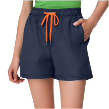 Schnelltrocknende Badeshorts für Damen und Herren mit Mesh-Futter, elastischem Bund und Taschen – Lässige Badeshorts für Outdoor-Sportarten