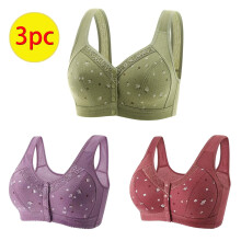3er-Pack BHs für Damen in großen Größen, Push-up-BHs, kabellose Sport-BHs, Unterwäsche mit starkem Halt