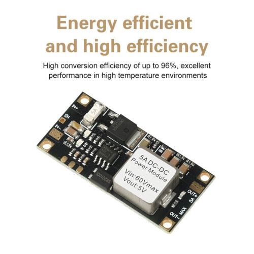 - 6.5V-60V to 12V Voltage Stabilizing Step-Down Module -Low-Profile Buck Converter Power Supply 2