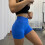 Shorts esportivos de cintura alta e cor sólida, com 7,6 cm de comprimento. 6