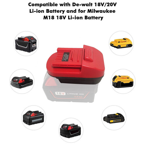 Adapter for Snap-on Cordless Tools to Use DeWalt Milwaukee 1