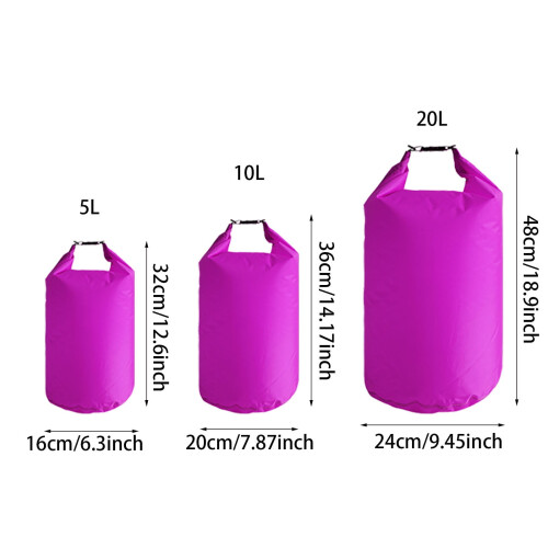 Αδιάβροχη τσάντα στεγνού αέρα 5L/10L/20L - Ελαφρύς σάκος στεγνού αέρα με ρολάρισμα για 2