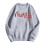 Dame Julesweatshirt med rund hals, grå XXL 4