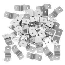OUNONA Z-offset clips silver iron 50 pcs