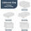 Ensemble de couette 7 pièces pour lit queen, bleu royal et gris clair 5