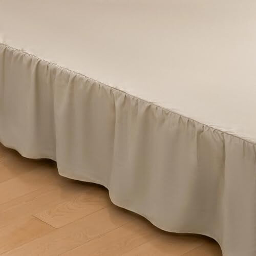 Queen Bed Skirt with Platform and Split Corners, 14 Inch 1