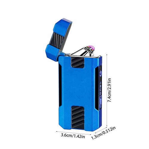 Briquet électronique rechargeable, coupe-vent et fin, type C, 1 pièce 2