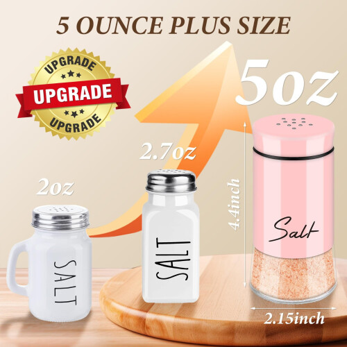 Ensemble de salière et poivrière rose 150 ml 2