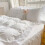 Parure de lit double rose en polyester avec volants en dentelle 4