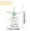 Natural Christmas Tree Topper, 8.7", Rustic Blue Chic Style Decor – Compatible with Most Trees 3